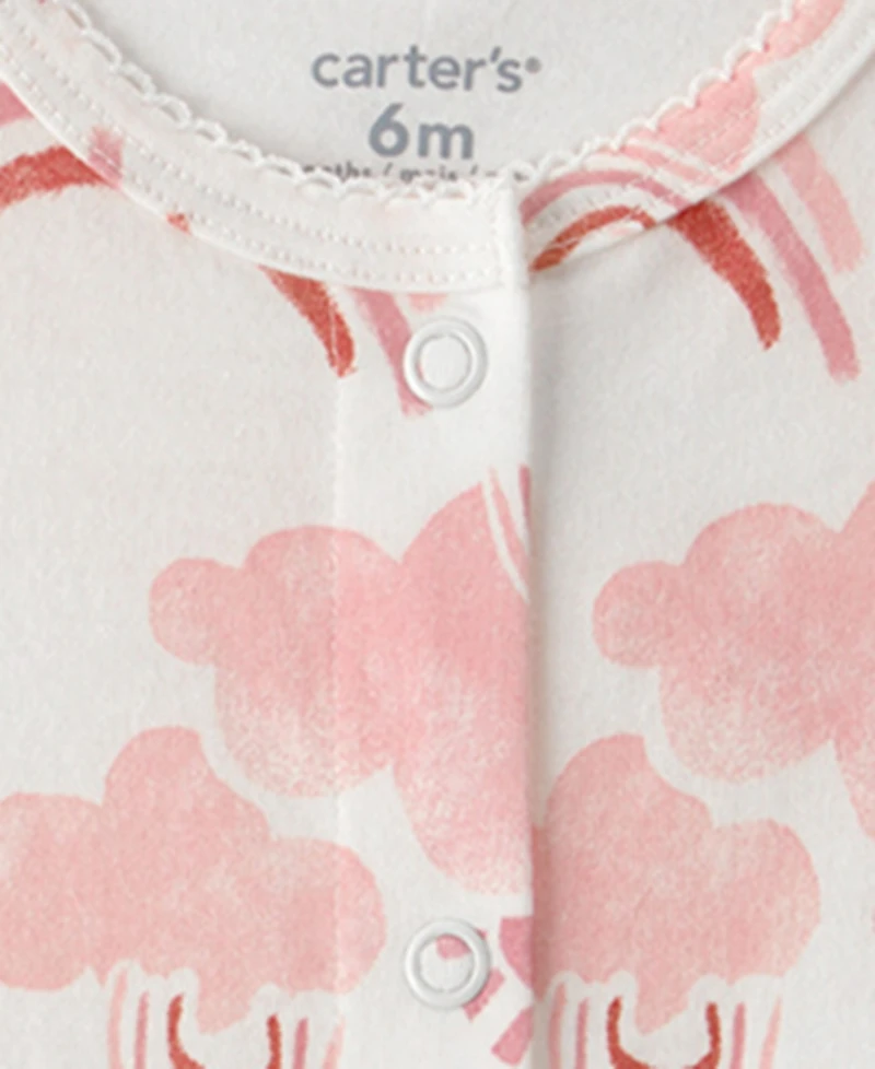 Carter's Baby Girls Printed Snap-Up Romper