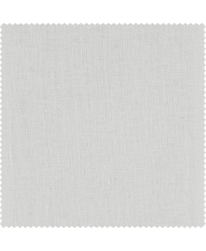 Half Price Drapes Crisp White French Linen Room Darkening Curtain