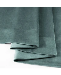 Half Price Drapes Skylark Blue Signature Velvet Blackout Curtain