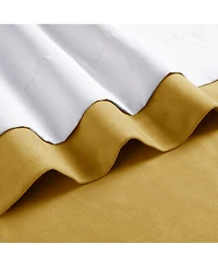 Half Price Drapes Fool's Gold Signature Velvet Blackout Curtain
