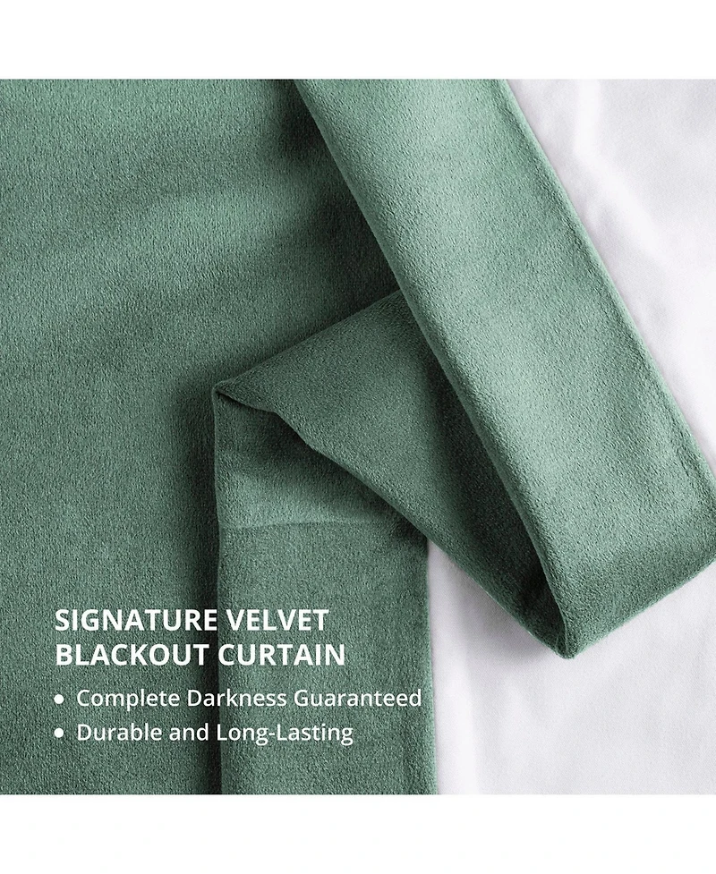 Half Price Drapes Signature Velvet Blackout Curtain