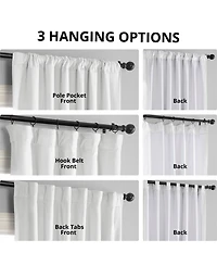 Half Price Drapes Primary White Signature Velvet Blackout Curtain