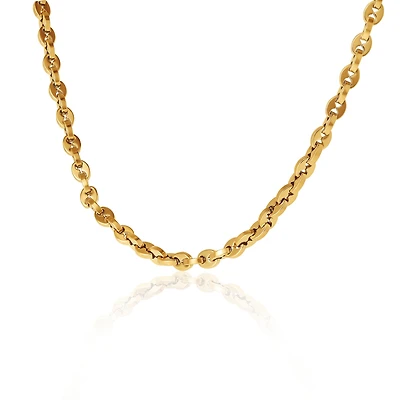 Lucky Brand Men s Gold Tone Link 22'' Chain Necklace, Polished Finish