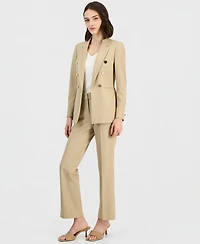 Anne Klein Women's Faux Double-Breasted Open-Front Jacket