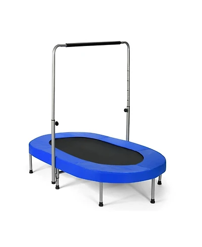 Skonyon 2-Person Foldable Mini Kids Fitness Rebounder Trampoline