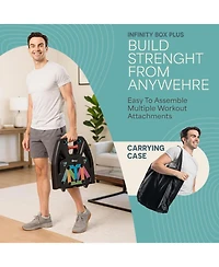 Lifepro Portable Home Gym Kit – Push Up Board with Resistance Bands for Full Body Workouts