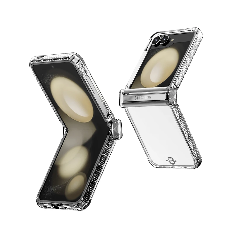 ITSkins Hybrid_R Clear Hinge Case for Samsung Galaxy Z Flip6