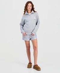 Disney Juniors' Marie Valentine's Day Quarter-Zip Fleece Sweatshirt