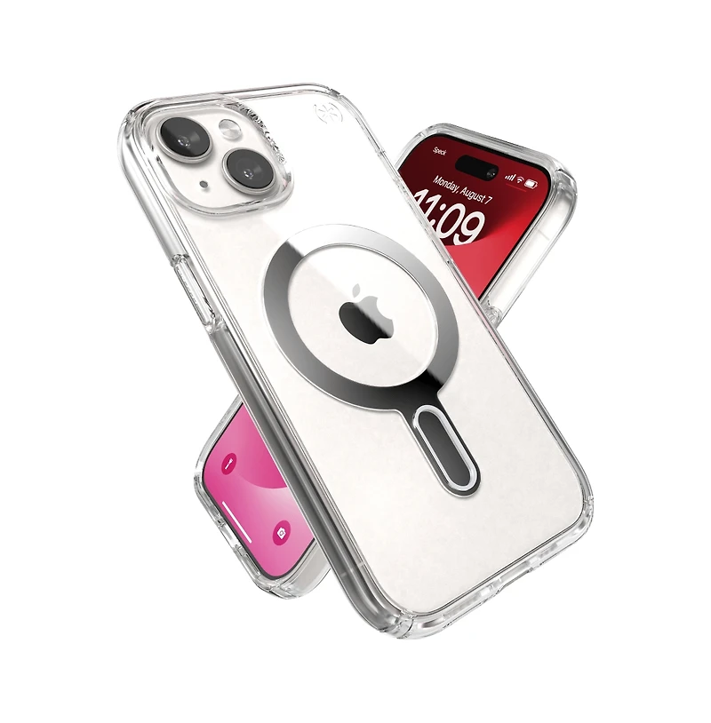Speck Presidio Perfect Clear MagSafe Case for Apple iPhone 15 / iPhone 14 / iPhone 13 / IPSE2025