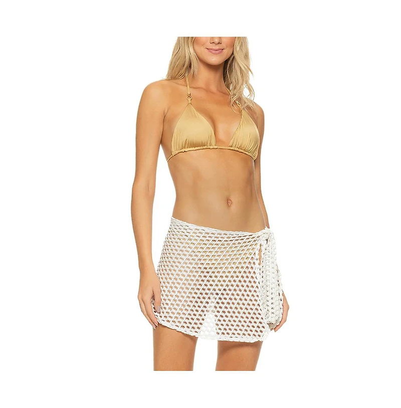 Guria Beachwear Women's Lattice Mini Skirt Swimsuit Cover-up
