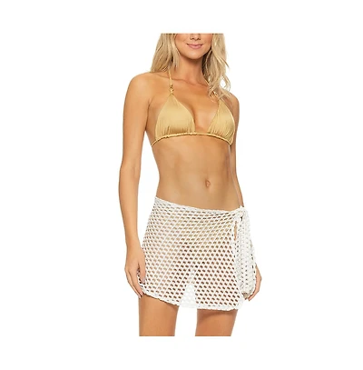 Guria Beachwear Women's Lattice Mini Skirt Swimsuit Cover-up