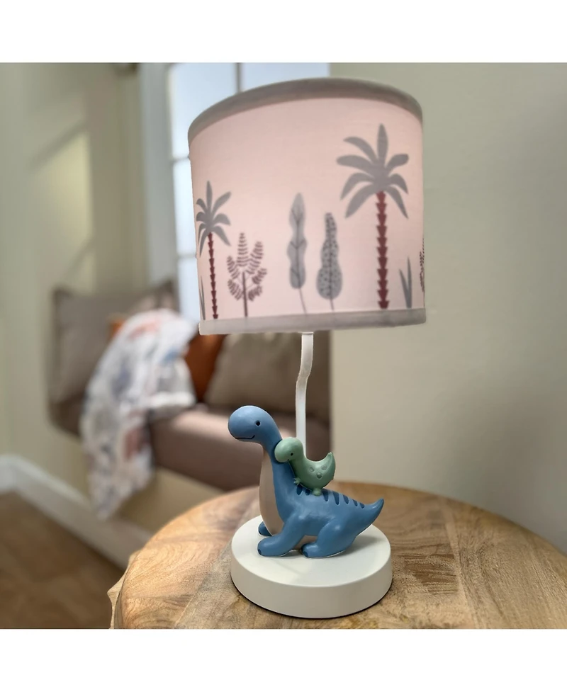 Lambs & Ivy Dino-Might Custom Designed 3D Dinosaur Nursery Lamp with Shade