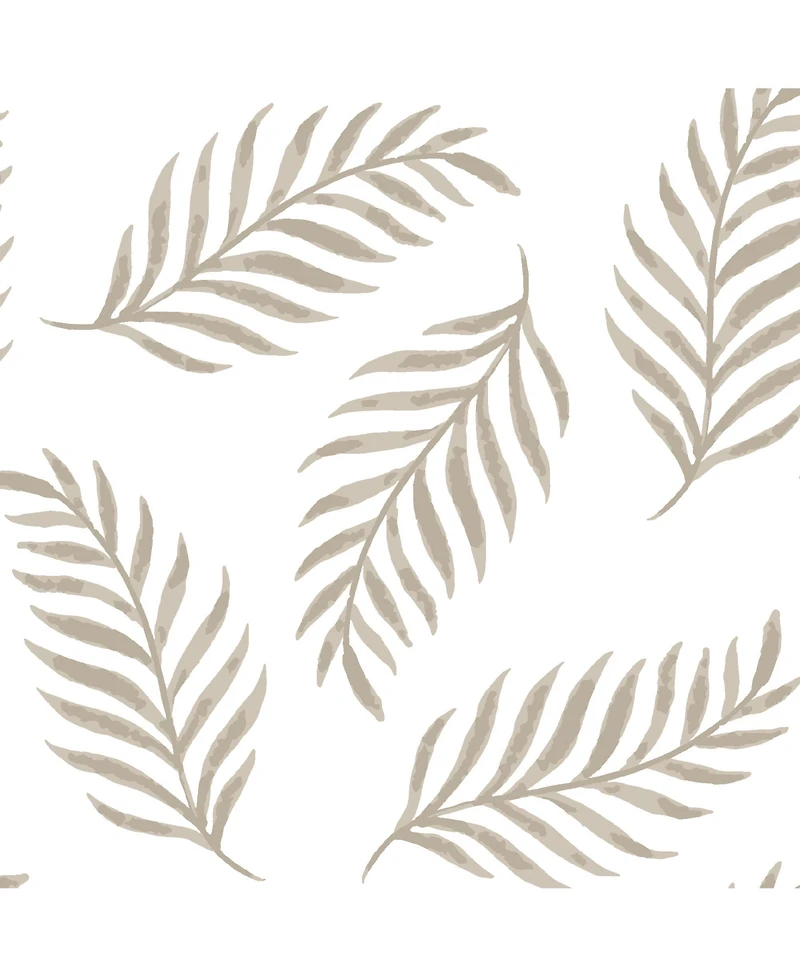 Lambs & Ivy Signature Taupe Leaves Print Organic Cotton Fitted Crib Sheet