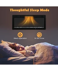 Sugift-Electric Fireplace 40 Inches Recessed and Wall Mounted for 2' x 6' Stud