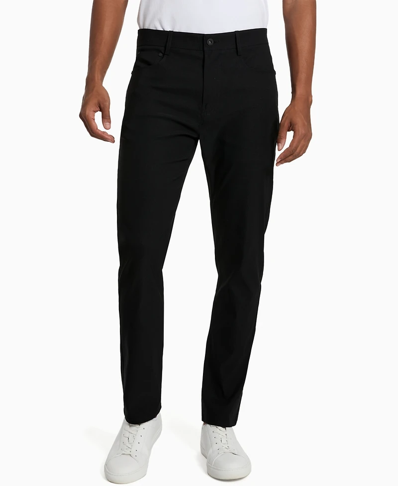 Kenneth Cole Men's Slim-Fit 5-Pocket Tech Pants