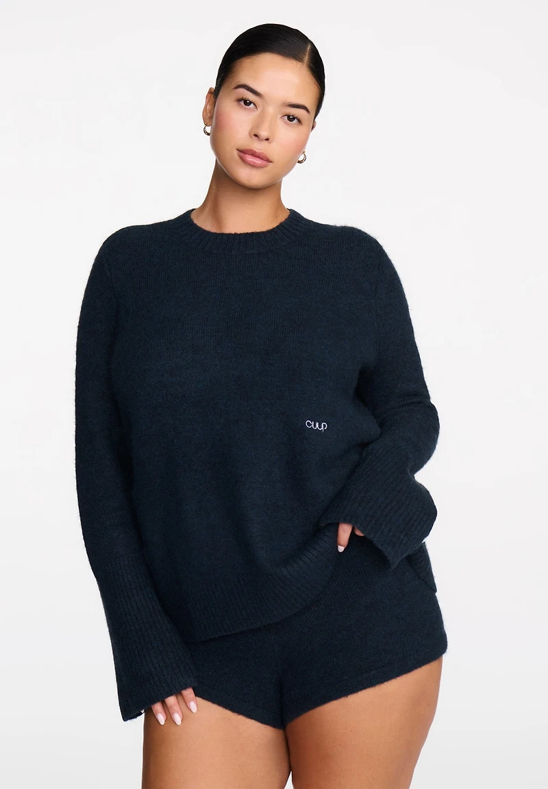 Cuup Women's The Crewneck Sweater- Jersey Knit