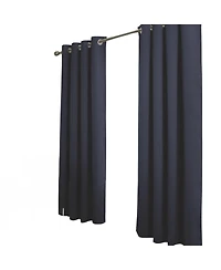 Rt Designer Collection Anchorage Blackout Grommet Luxurious Modern Design Curtain Panel 54" x 95" Navy