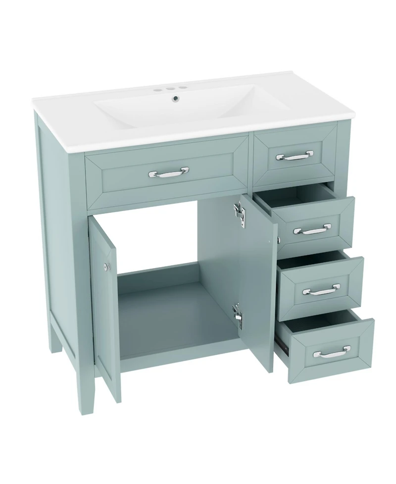 Streamdale Furniture 36" Bathroom Vanity with Sink Combo