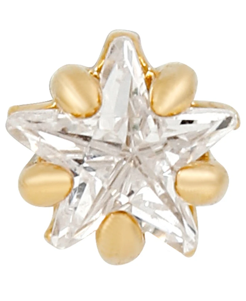 Girls Crew Teeniest Brightest Star Crystal Piercing Style Earring