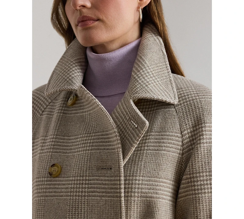 Lauren Ralph Women's Belted Design Long-Sleeve Coat