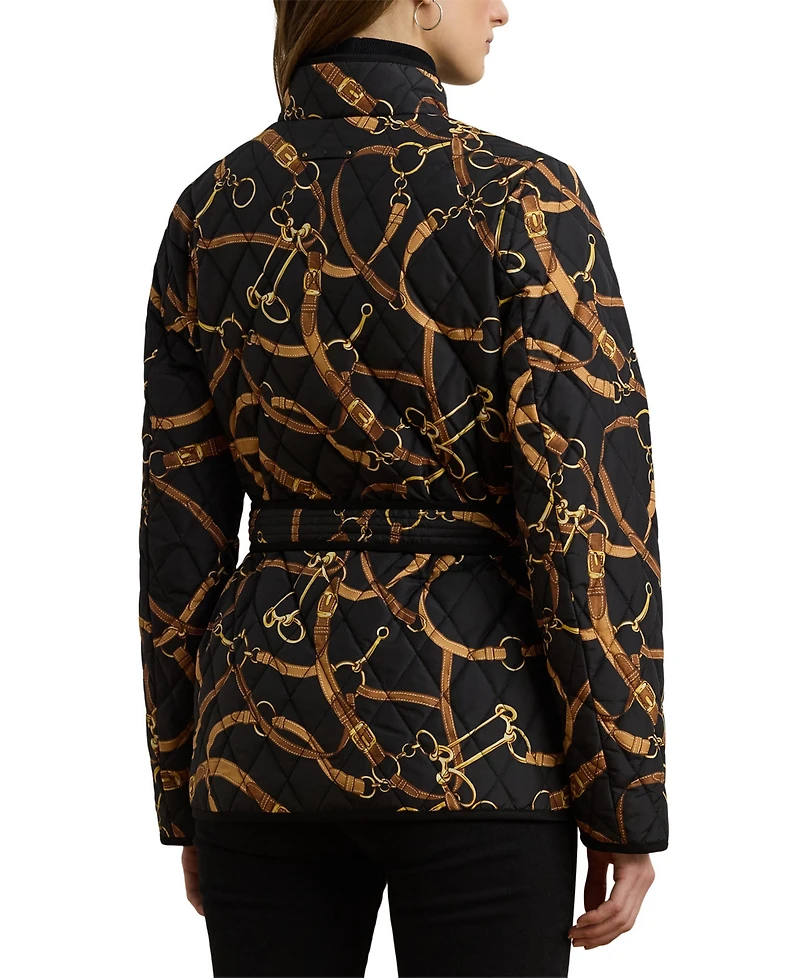 Lauren Ralph Women's Belted Quilted Jacket