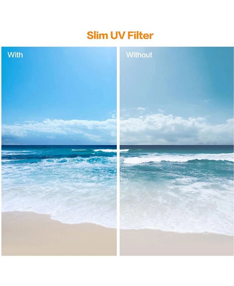 K&F Concept 62mm Green Multi-Coated Schott B270 German Optics Slim Uv Lens Filter