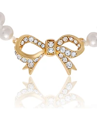 Juicy Couture Pearl Bracelet with Pave Bow