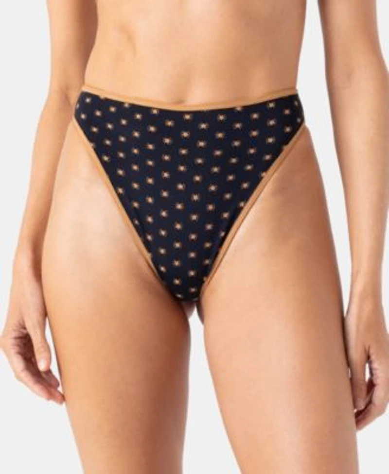 Roxy Womens Playa Hermosa Reversible Mini Tiki Triangle Bikini Top Swim Hipster Bottoms