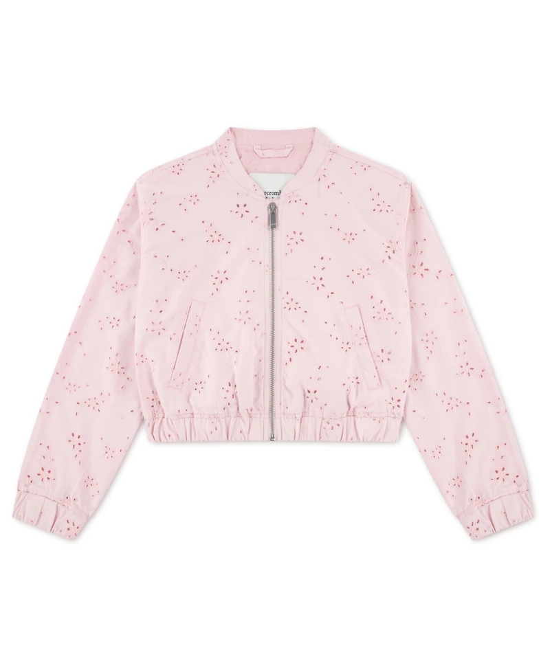 abercrombie kids Girls Floral Print Bomber Jacket