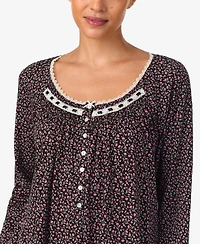 Aria Women's Long Sleeve brushed Cotton Ballet Nightgown