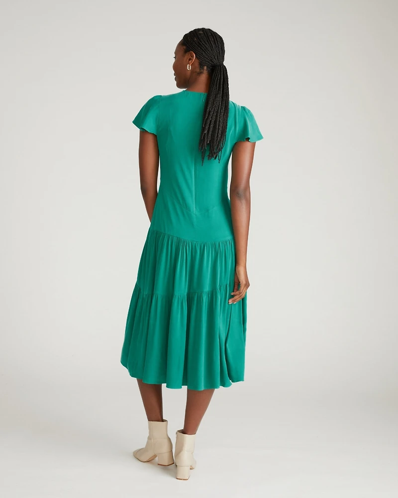Universal Standard Plus Mariella Stretch Cupro Dress