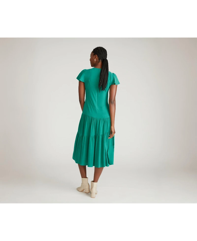 Universal Standard Women's Mariella Stretch Cupro Dress