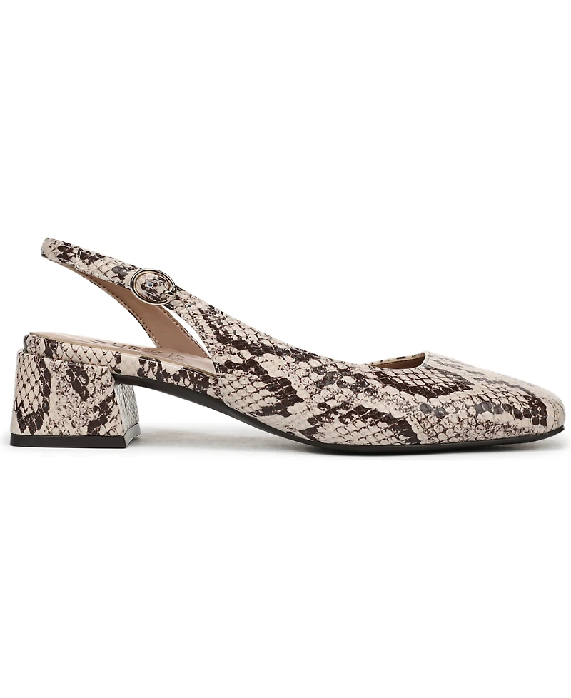 Naturalizer Jayla Mid-Heel Square Toe Slingback Pumps