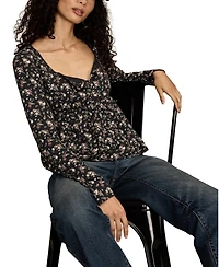 Lucky Brand Women's Babydoll Henley Top