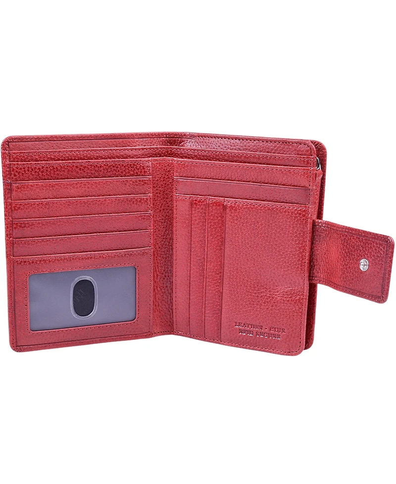 Mancini Fifth Avenue Rfid Secure Zipper Clutch