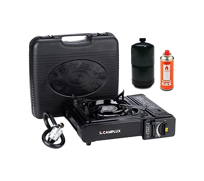 Aofar Dual Fuel Propane & Butane Stove with Carrying Case, Portable Camping Stoves with Csa Certification