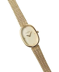 Breda Women's 'Jane Tethered' Gold Mesh Bracelet Watch, 23mm