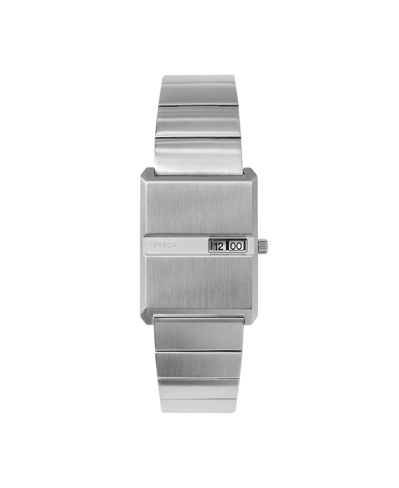 Breda 'Pulse' Stainless Steel and Metal Bracelet Watch, 26mm