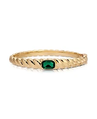 Ettika Gold Plated Art Deco Bangle Bracelet