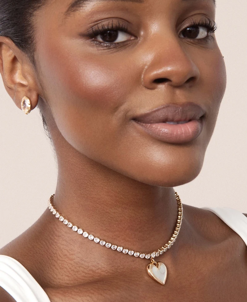 Ettika Luminous Love Tennis Necklace
