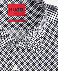 Men's Modern-Fit Circle Print Dress Shirt