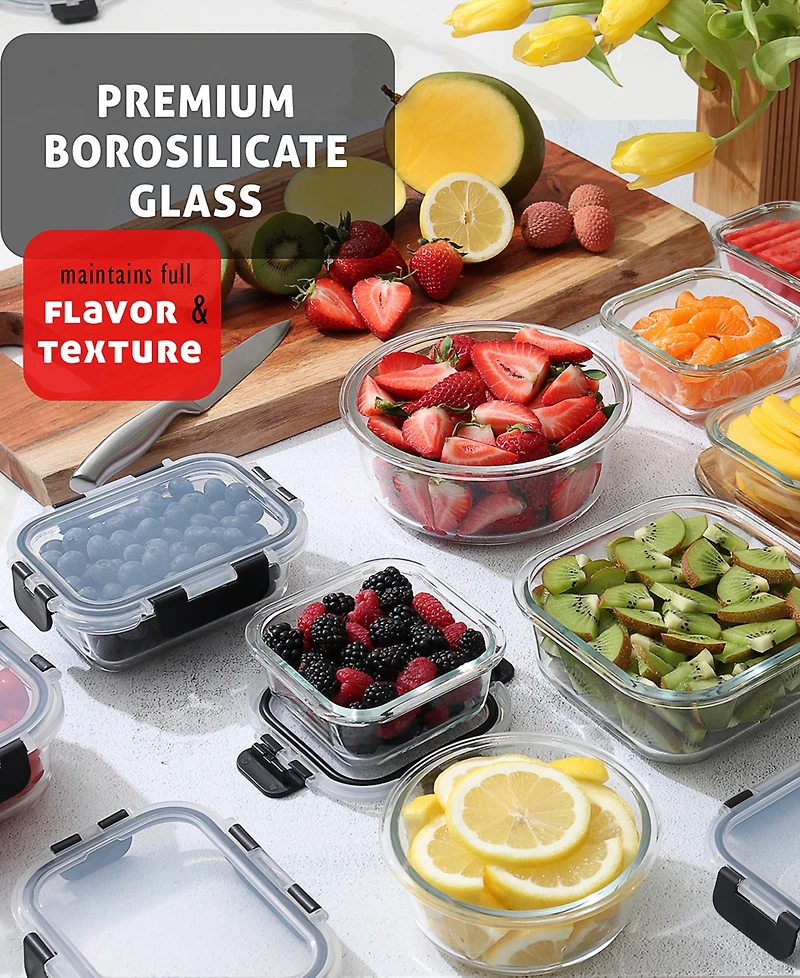Nestl Borosilicate 16-Pc. Food Storage Containers Set