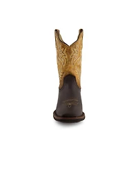 Forastero Men's Leather Cowboy Boots Bicolor