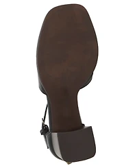 Lucky Brand Women's Herrika Stacked Heel Crisscross Dress Sandals