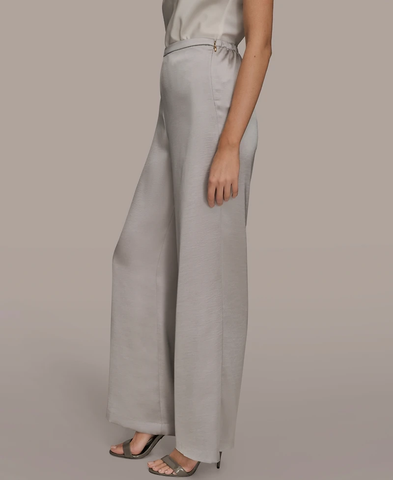 Donna Karan New York Women's Wide Leg Pull-On Pants