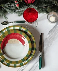 Vietri Old St. Nick Red Salad Plate