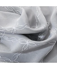 Rt Designer Collection Gable 2 Pack Embroidered Blackout Luxurious Decorative Grommet Curtain Panel