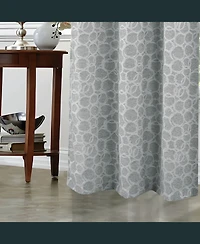 Rt Designer Collection Jasper Lurex Jacquard 2 Pack Grommet Curtain Panel 36" x 84" Silver