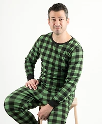 Leveret Big & Tall Men s Two Piece Cotton Plaid Holiday Pajamas
