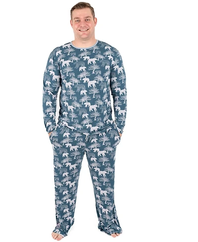 Leveret Men's Two Piece Viscose from Bamboo Holiday Pajamas